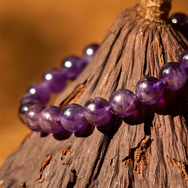 Buddha Stones Natural Amethyst Inner Peace Meditation Bracelet - image 2