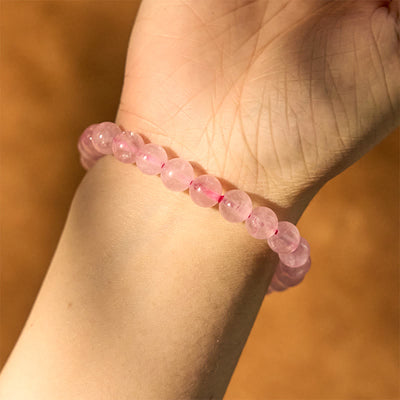 Buddha Stones Rose Quartz Healing Energy Bracelet - image 3