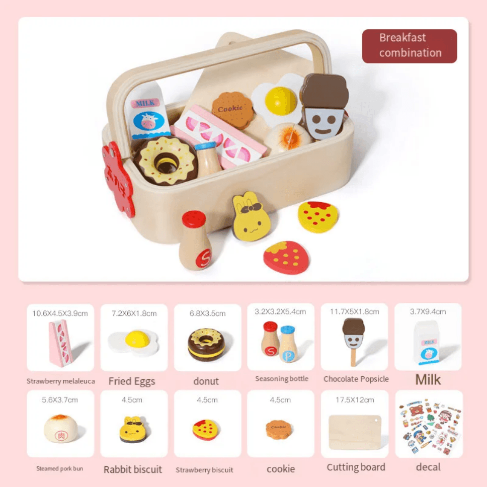 Wooden Dessert Basket