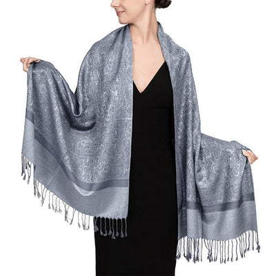Foviel Tibetischer Cashew Jacquardigalls Schal Frühling Herbst Winter Warm Gemütlicher Schal Wrap