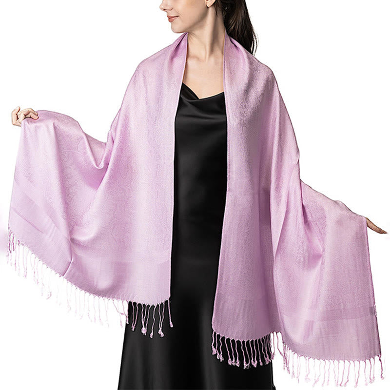 Foviel Tibetischer Cashew Jacquardigalls Schal Frühling Herbst Winter Warm Gemütlicher Schal Wrap