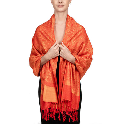 Foviel Tibetischer Cashew Jacquardigalls Schal Frühling Herbst Winter Warm Gemütlicher Schal Wrap