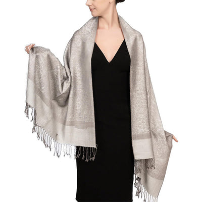 Foviel Tibetischer Cashew Jacquardigalls Schal Frühling Herbst Winter Warm Gemütlicher Schal Wrap