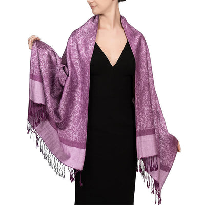 Foviel Tibetischer Cashew Jacquardigalls Schal Frühling Herbst Winter Warm Gemütlicher Schal Wrap