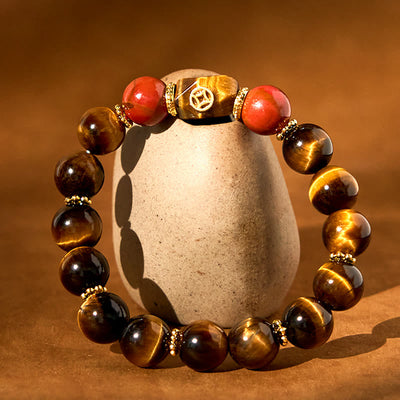 Buddha Stones Tiger Eye Courage Bracelet - image 1