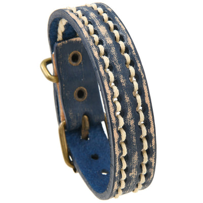 Foviel Vintage Leder verstellbare Schnalle stärken Armband