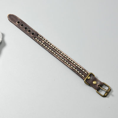 Foviel Vintage Leder verstellbare Schnalle stärken Armband