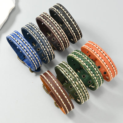 Foviel Vintage Leder verstellbare Schnalle stärken Armband