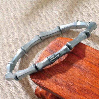 Foviel Bamboo Pattern Alloy Strength Bracelet