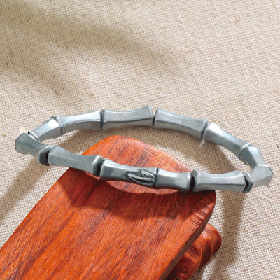 Foviel Bamboo Pattern Alloy Strength Bracelet