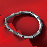 Foviel Bamboo Pattern Alloy Strength Bracelet