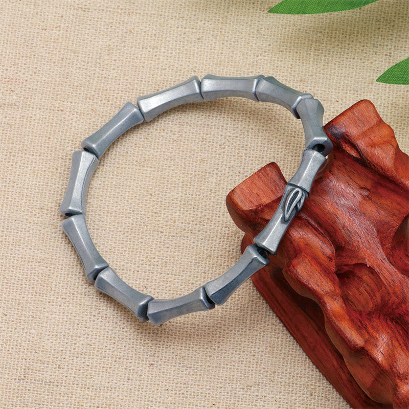 Foviel Bamboo Pattern Alloy Strength Bracelet