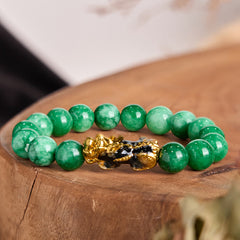 Foviel FengShui PiXiu Jade Schutz Armband