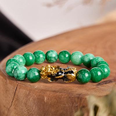 Foviel FengShui PiXiu Jade Schutz Armband