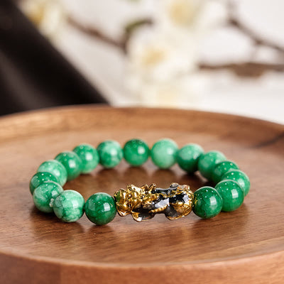 Foviel FengShui PiXiu Jade Schutz Armband