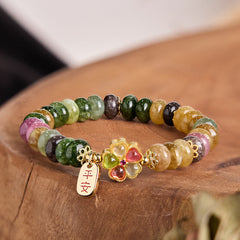 Foviel Turmalin Jade Sicher und gut Liebe Armband