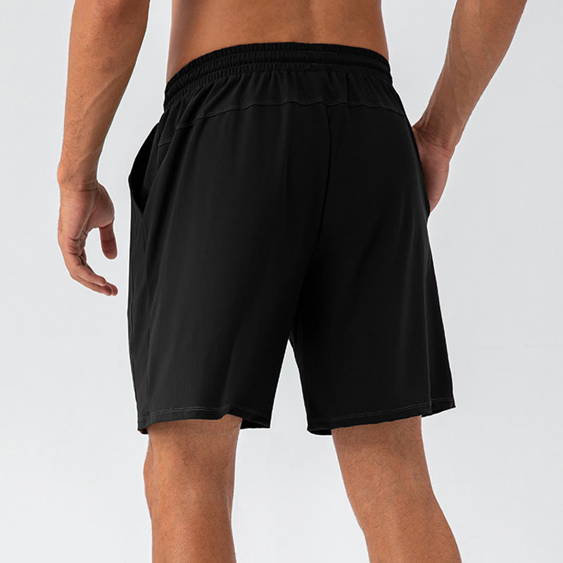 Buddha Stones Men's Casual Breathable Loose Nylon Quick Dry Sports Shorts With Pockets - image 6