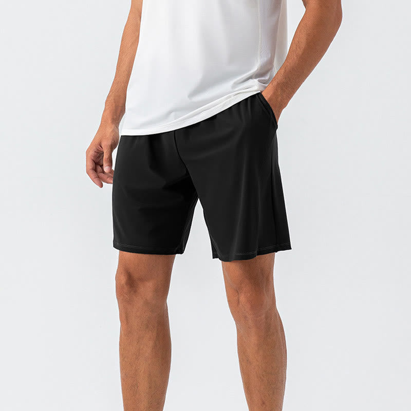 Buddha Stones Men's Casual Breathable Loose Nylon Quick Dry Sports Shorts With Pockets - image 8