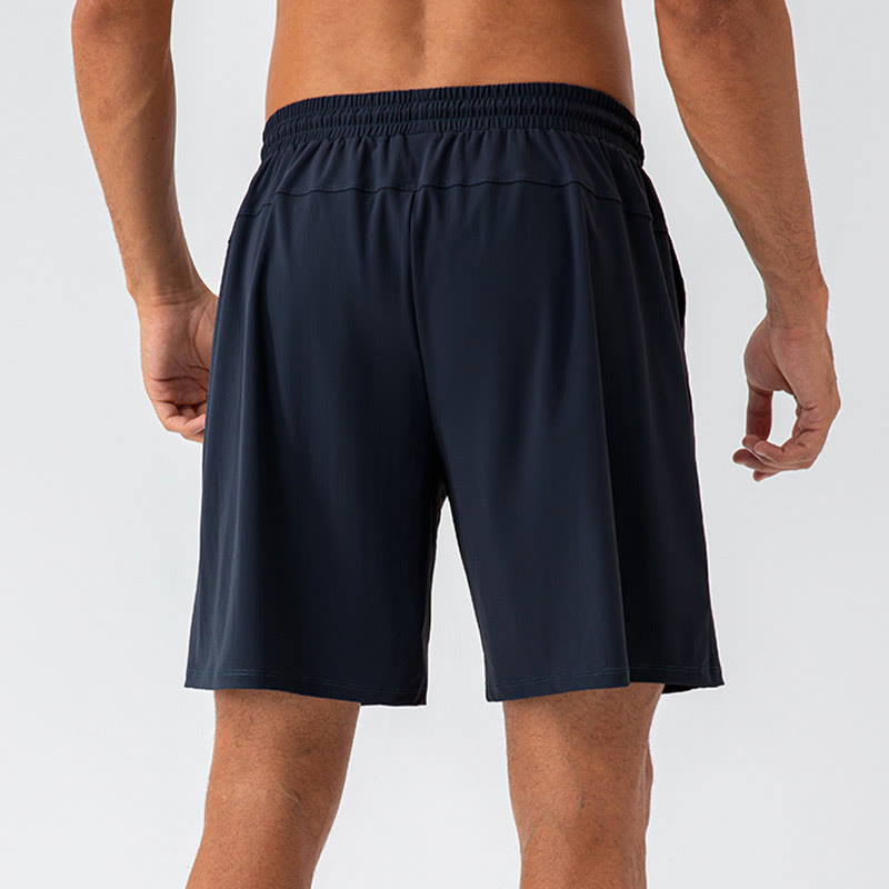 Buddha Stones Men's Casual Breathable Loose Nylon Quick Dry Sports Shorts With Pockets - image 1