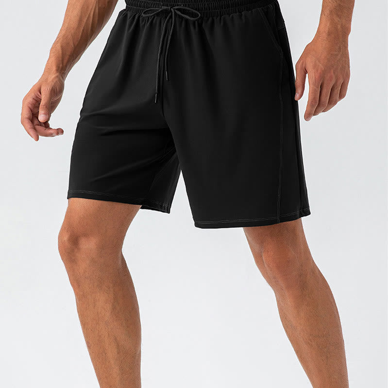 Buddha Stones Men's Casual Breathable Loose Nylon Quick Dry Sports Shorts With Pockets - image 7