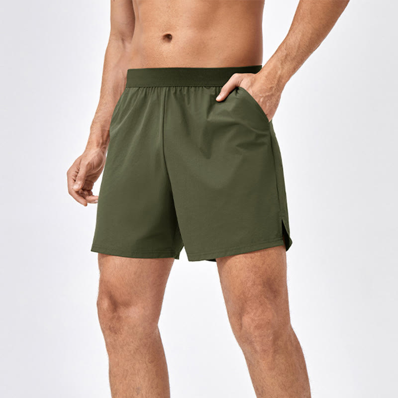 Buddha Stones Men's Casual Loose Nylon Quick Dry Sports Shorts With Pockets - Black - US/UK/AU44，EU54 (2XL) - image 14