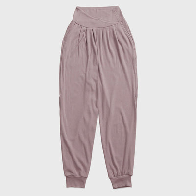 Foviel Casual Plain Gewindeschliff Saum Damen Spandex Hose mit Taschen
