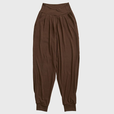 Foviel Casual Plain Gewindeschliff Saum Damen Spandex Hose mit Taschen
