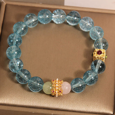 Bracelet de communication en cyanite naturelle Foviel