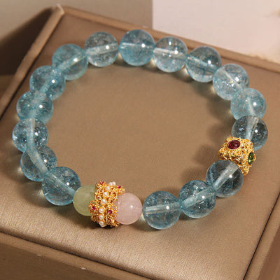Bracelet de communication en cyanite naturelle Foviel