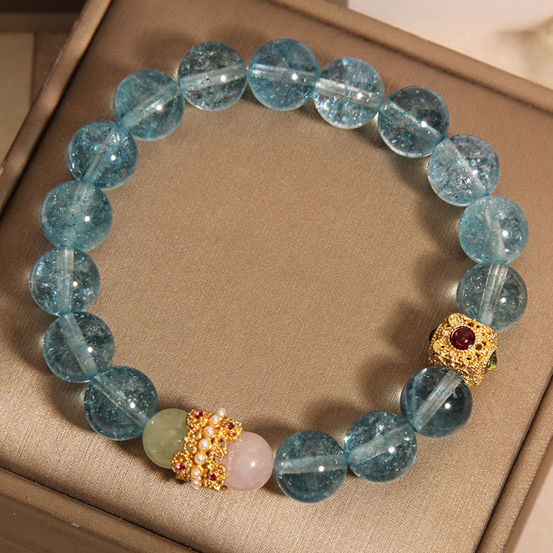 Bracelet de communication en cyanite naturelle Foviel