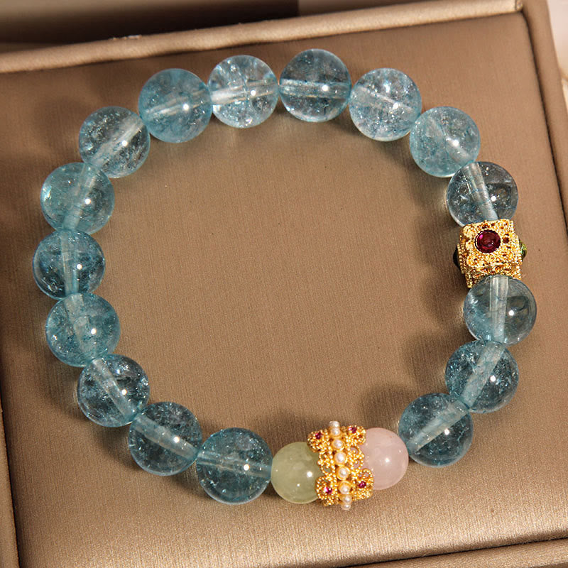 Bracelet de communication en cyanite naturelle Foviel