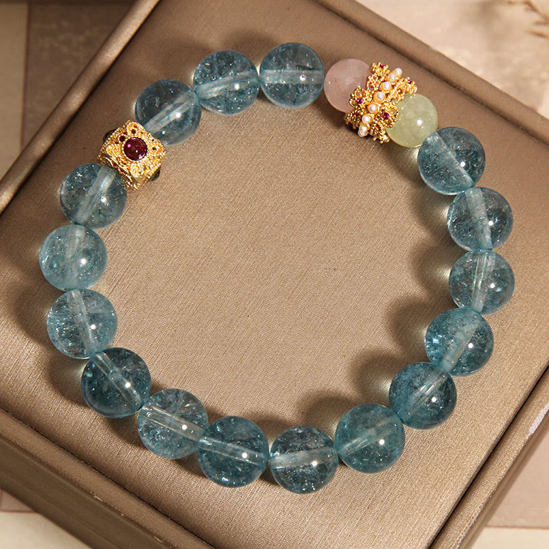 Bracelet de communication en cyanite naturelle Foviel