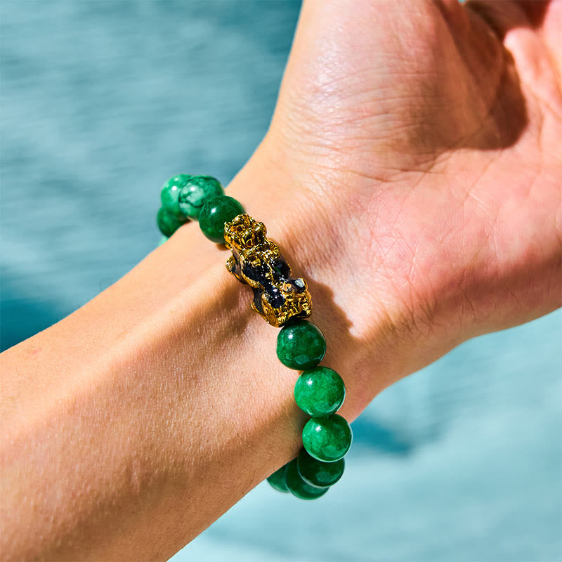Foviel FengShui PiXiu Jade Protection Bracelet