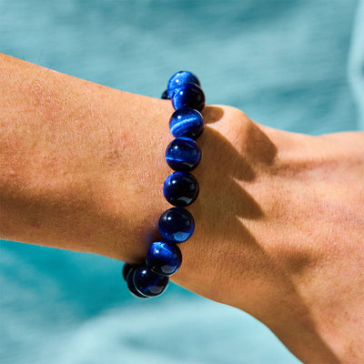 Foviel Blau Tiger Augenschutz Armband