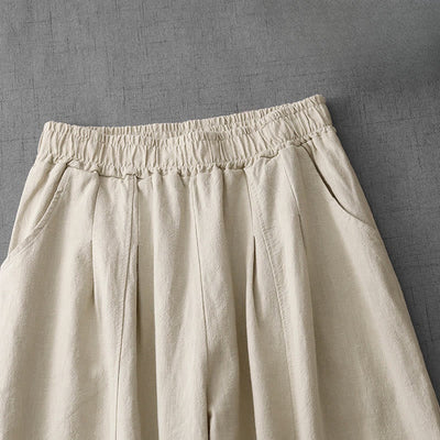 Pantalon harem décontracté pour femme Foviel avec poches