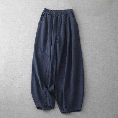 Pantalon harem décontracté pour femme Foviel avec poches