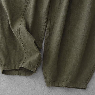 Pantalon harem décontracté pour femme Foviel avec poches