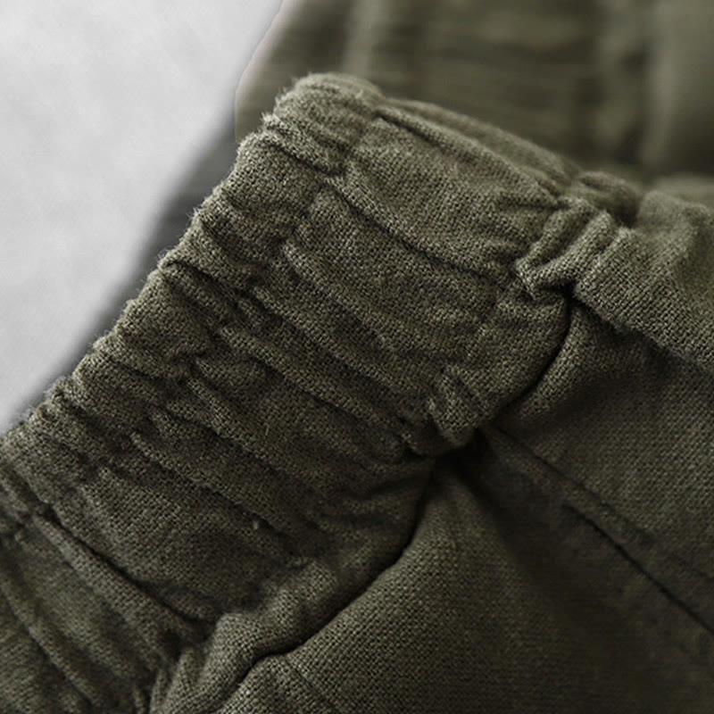 Pantalon harem décontracté pour femme Foviel avec poches