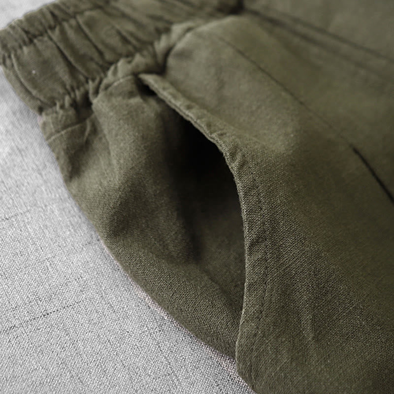 Pantalon harem décontracté pour femme Foviel avec poches