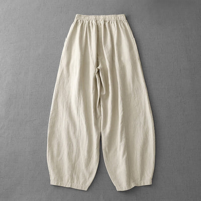 Pantalon harem décontracté pour femme Foviel avec poches
