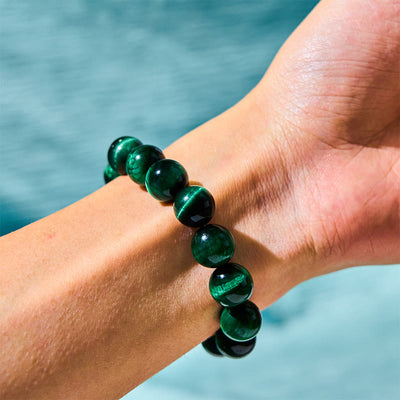 Bracelet de guérison énergétique Foviel en œil de tigre