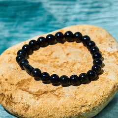 Foviel Gold Sheen Obsidian Black Tourmaline Wealth Bracelet
