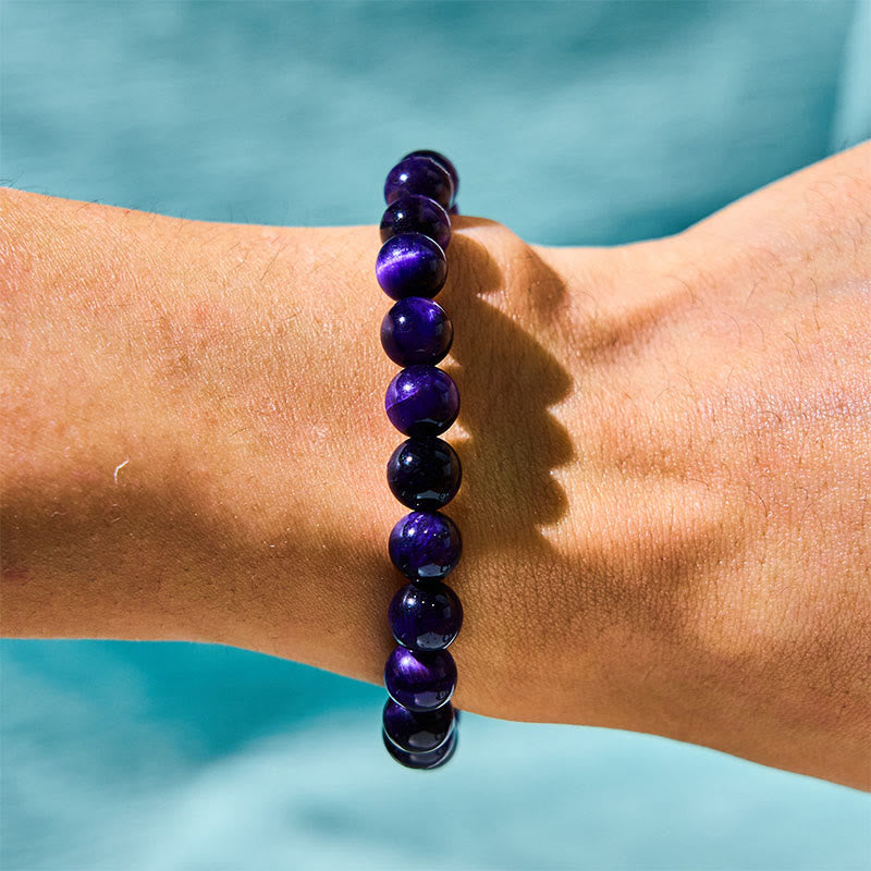 Foviel Purple Tiger Eye Creativity Bracelet
