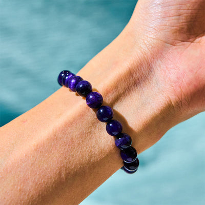 Foviel Purple Tiger Eye Creativity Bracelet