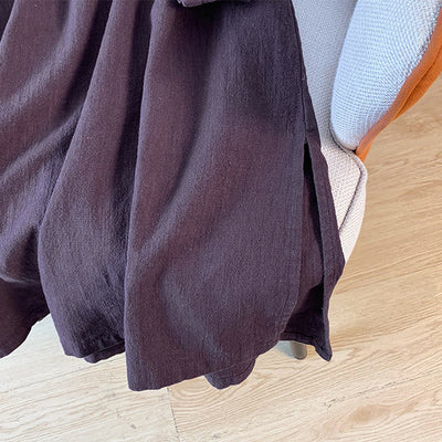 Foviel Casual Women's Plain Frog-Button Stand Collar Design Long Sleeve Shirt