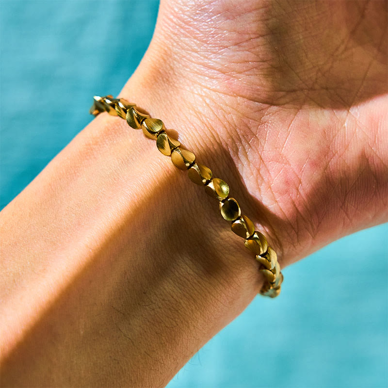 Foviel Tibetische Kupferperlen spirituell Glück Armband