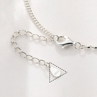 Foviel 925 Sterling Silber Kleine Perlen Rot Achat Frieden und Freude Segens-Klebe
