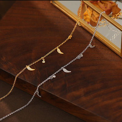 Foviel 925 Sterling Silver Zircon Little Pepper Charm Protection Anklet