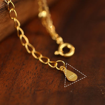 Foviel 925 Sterling Silver Zircon Little Pepper Charm Protection Anklet