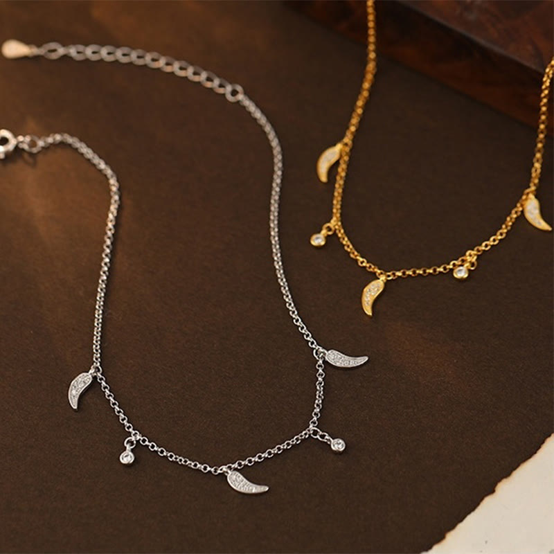 Foviel 925 Sterling Silver Zircon Little Pepper Charm Protection Anklet